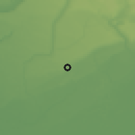 Shaded relief of the 60 km around Usonigbe, drawn from the GMTED2010 grid