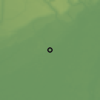 Shaded relief of the 60 km around Utagba Uno, drawn from the GMTED2010 grid