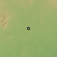 Shaded relief of the 60 km around Wase, drawn from the GMTED2010 grid