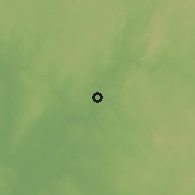 Shaded relief of the 60 km around Zungeru, drawn from the GMTED2010 grid