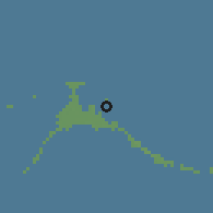 Shaded relief of the 57 km around Dunmore Town, drawn from the GMTED2010 grid