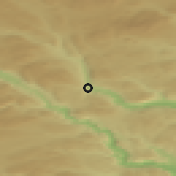 Shaded relief of the 45 km around Bruflat, drawn from the GMTED2010 grid