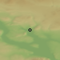 Shaded relief of the 45 km around Brumunddal, drawn from the GMTED2010 grid