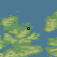 Shaded relief of the 41 km around Alsvåg, drawn from the GMTED2010 grid