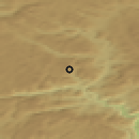 Shaded relief of the 46 km around Bykle, drawn from the GMTED2010 grid