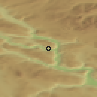 Shaded relief of the 44 km around Dale, drawn from the GMTED2010 grid