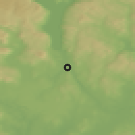 Shaded relief of the 45 km around Eidsvoll, drawn from the GMTED2010 grid