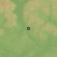 Shaded relief of the 45 km around Finnbråtan, drawn from the GMTED2010 grid