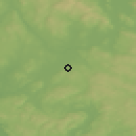 Shaded relief of the 45 km around Fjellfoten, drawn from the GMTED2010 grid