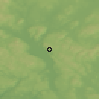 Shaded relief of the 45 km around Fjellsrud, drawn from the GMTED2010 grid