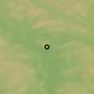 Shaded relief of the 45 km around Flisa, drawn from the GMTED2010 grid
