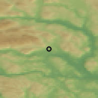 Shaded relief of the 46 km around Folkestad, drawn from the GMTED2010 grid