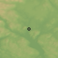 Shaded relief of the 45 km around Frogner, drawn from the GMTED2010 grid