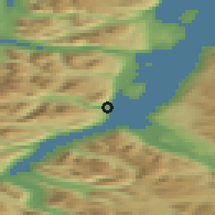 Shaded relief of the 41 km around Furuflaten, drawn from the GMTED2010 grid