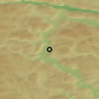 Shaded relief of the 46 km around Fyresdal, drawn from the GMTED2010 grid