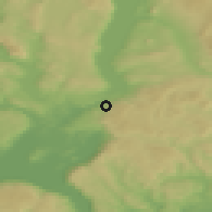Shaded relief of the 45 km around Gamleveien, drawn from the GMTED2010 grid