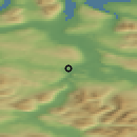 Shaded relief of the 41 km around Andselv, drawn from the GMTED2010 grid