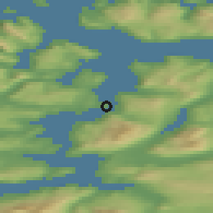 Shaded relief of the 41 km around Gibostad, drawn from the GMTED2010 grid