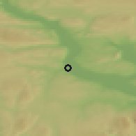 Shaded relief of the 45 km around Gjøvik, drawn from the GMTED2010 grid