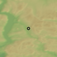 Shaded relief of the 45 km around Gran Ringstad, drawn from the GMTED2010 grid