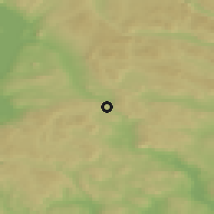 Shaded relief of the 45 km around Grua, drawn from the GMTED2010 grid