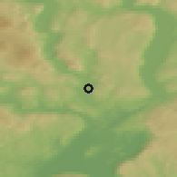 Shaded relief of the 45 km around Hallingby, drawn from the GMTED2010 grid