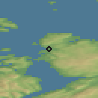 Shaded relief of the 40 km around Hammerfest, drawn from the GMTED2010 grid