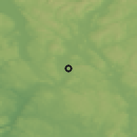 Shaded relief of the 45 km around Hamnås, drawn from the GMTED2010 grid