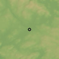 Shaded relief of the 45 km around Årnes, drawn from the GMTED2010 grid