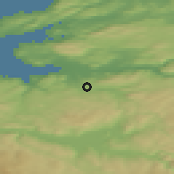 Shaded relief of the 44 km around Hell, drawn from the GMTED2010 grid
