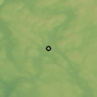 Shaded relief of the 45 km around Hemnes, drawn from the GMTED2010 grid