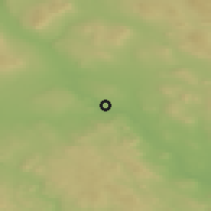 Shaded relief of the 45 km around Heradsbygd, drawn from the GMTED2010 grid