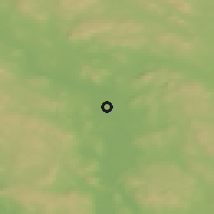 Shaded relief of the 45 km around Hof, drawn from the GMTED2010 grid