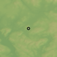 Shaded relief of the 45 km around Hogsetfeltet, drawn from the GMTED2010 grid