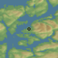Shaded relief of the 45 km around Husnes, drawn from the GMTED2010 grid