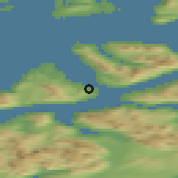 Shaded relief of the 41 km around Ibestad, drawn from the GMTED2010 grid