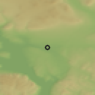 Shaded relief of the 45 km around Ilseng, drawn from the GMTED2010 grid