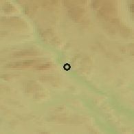 Shaded relief of the 45 km around Innbygda, drawn from the GMTED2010 grid