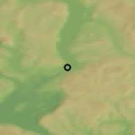Shaded relief of the 45 km around Jevnaker, drawn from the GMTED2010 grid