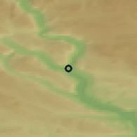 Shaded relief of the 45 km around Jørstadmoen Fåberg, drawn from the GMTED2010 grid