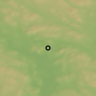 Shaded relief of the 45 km around Kjellmyra, drawn from the GMTED2010 grid