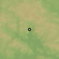 Shaded relief of the 45 km around Knapper, drawn from the GMTED2010 grid
