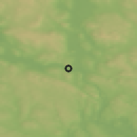 Shaded relief of the 45 km around Kongsvinger, drawn from the GMTED2010 grid