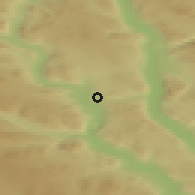 Shaded relief of the 45 km around Koppang, drawn from the GMTED2010 grid