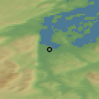 Shaded relief of the 40 km around Lakselv, drawn from the GMTED2010 grid