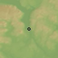 Shaded relief of the 45 km around Langset, drawn from the GMTED2010 grid