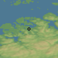 Shaded relief of the 43 km around Lauvsnes, drawn from the GMTED2010 grid