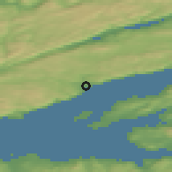 Shaded relief of the 44 km around Leksvik, drawn from the GMTED2010 grid
