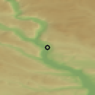 Shaded relief of the 45 km around Lillehammer, drawn from the GMTED2010 grid