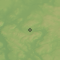 Shaded relief of the 45 km around Aursmoen, drawn from the GMTED2010 grid